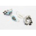 Earrings Enamel Jhumki Dangle Sterling Silver 925 Black Beads Traditional C17
